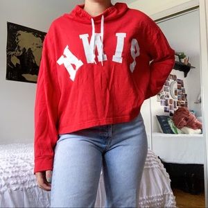 PINK cowl neck sweatshirt